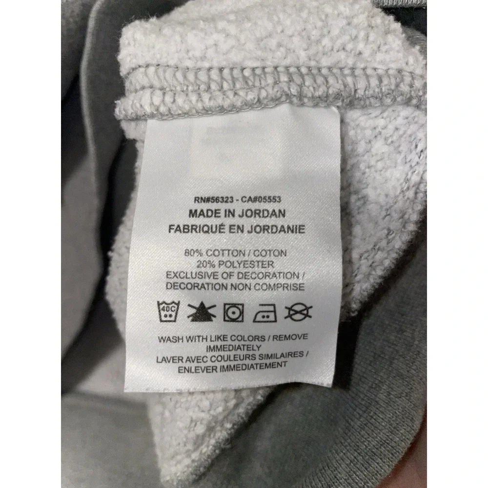 Nike Men's Club Fleece Crew Neck Size Large Tall Heather Grey - Picture 4 of 6